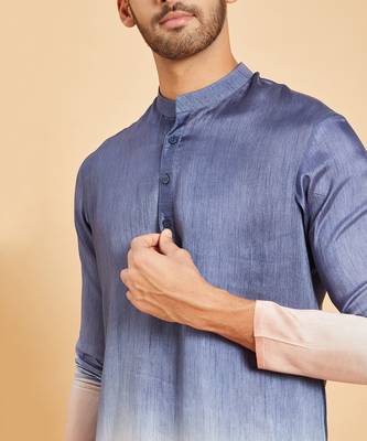 Blue & Peach Waikawa Ombre Kurta 3