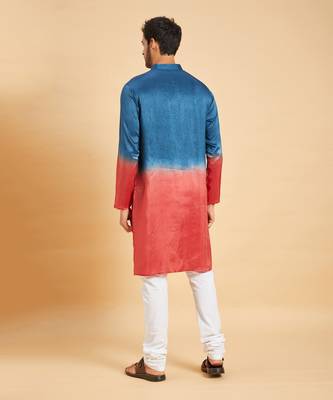 Blue & Red Radical Marino Kurta 6