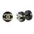 Black Chanel Single Stud Earring for Men