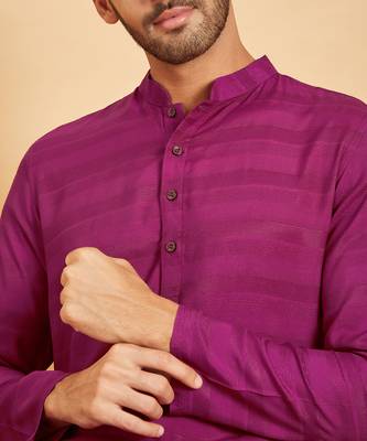 Purple Amaranth Basik Kurta Set 4