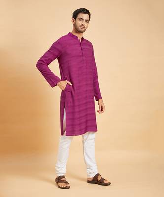 Purple Amaranth Basik Kurta Set 5