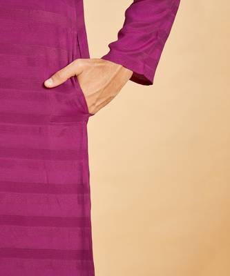 Purple Amaranth Basik Kurta Set 6