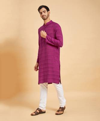 Purple Amaranth Basik Kurta Set 7