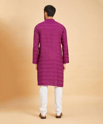 Purple Amaranth Basik Kurta Set 8
