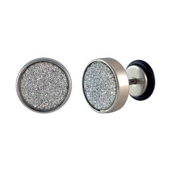 Glitter Silver Single Stud Earring for Men 1