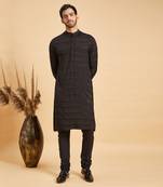 Black Stygian Basik Kurta Set