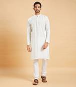 White Whey Basik Kurta Set