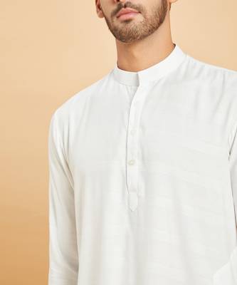 White Whey Basik Kurta Set 2