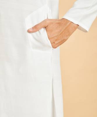 White Whey Basik Kurta Set 5