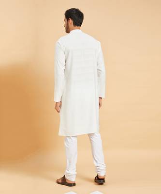 White Whey Basik Kurta Set 6