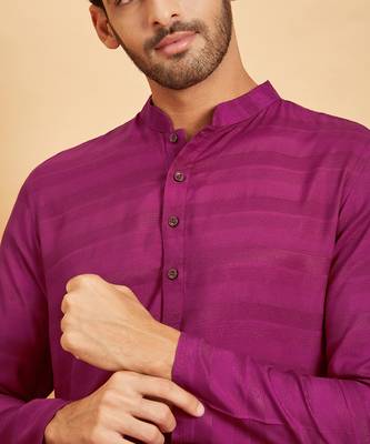 Wine Rimso Basik Kurta Set 3