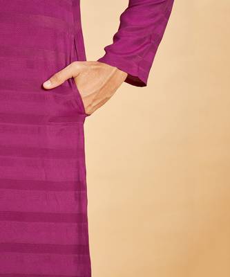 Wine Rimso Basik Kurta Set 7