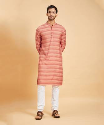 Peach Basik Kurta Set 1