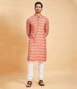 Peach Basik Kurta Set