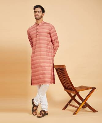 Peach Basik Kurta Set 2