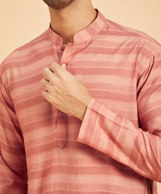 Peach Basik Kurta Set 3