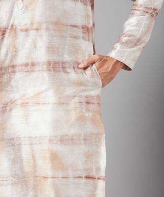 Browtin Brown Tie & Die Kurta Set 7