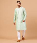 Pastel Green Plain Kurta Set