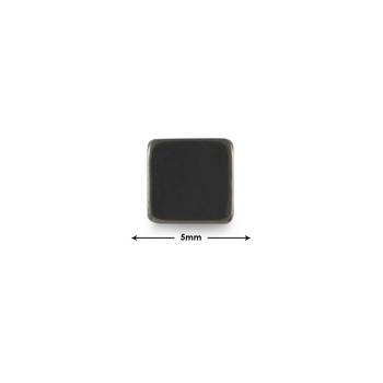 Square Black Single Stud Earring for Men 2