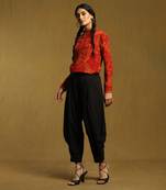 RITU KUMAR Black Solid Dhoti Pants