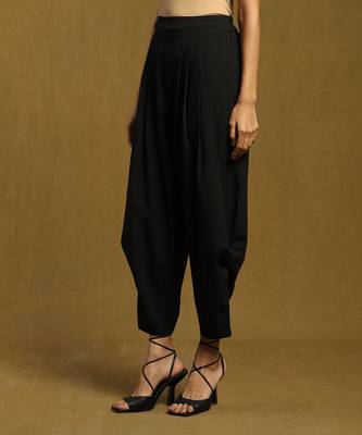 RITU KUMAR Black Solid Dhoti Pants 2