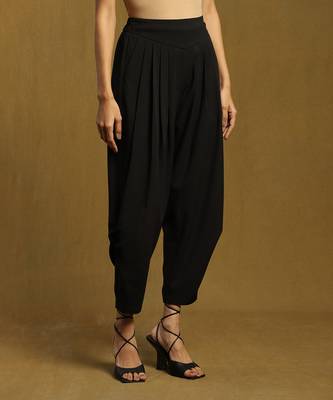 RITU KUMAR Black Solid Dhoti Pants 3