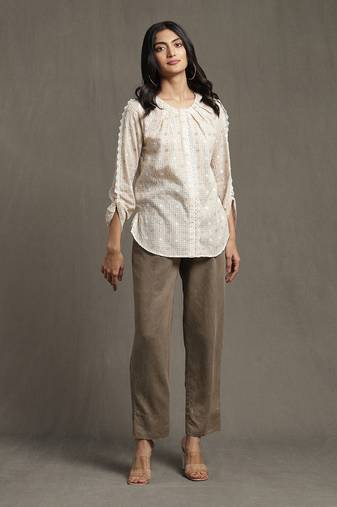 Beige Straight Kurti