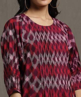 RITU KUMAR Purple Pintuck Kurta Set 5