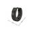Plain Black Single Hoop Earring for Men (H: 10 mm, W: 2 mm)