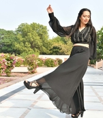 AMAYA CROP TOP WITH FLARED PLAZZO