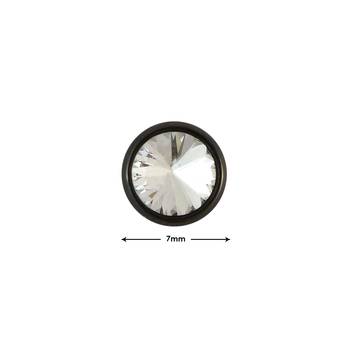 Faux Stone Black Single Stud Earring for Men 2