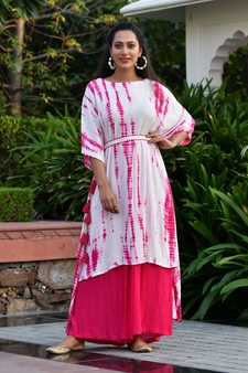 DIYA SHIBORI KURTA SET
