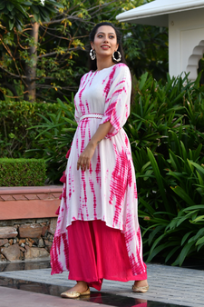 DIYA SHIBORI KURTA SET