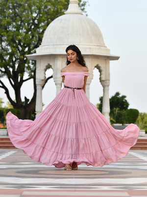 ELLIE OFF-SHOULDER TIERED DRESS 2