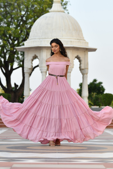 ELLIE OFF-SHOULDER TIERED DRESS