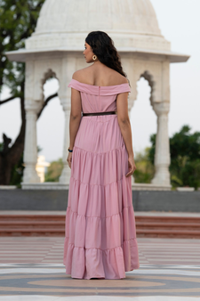 ELLIE OFF-SHOULDER TIERED DRESS