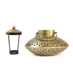 Trinity Craft Iron Decchi Burner & Tea Light Holder |Table Decor | Wall Decor | Table showpiece | Home Showpiece