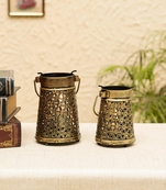 Trinity Craft Iron Antique Candle Holder Set Of 2 | Table Decor | Wall Decor | Table showpiece | Home Showpiece