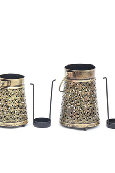 Trinity Craft Iron Antique Candle Holder Set Of 2 | Table Decor | Wall Decor | Table showpiece | Home Showpiece