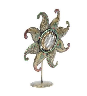 Trinity Craft Iron Antique Sun T-Light Holder | Table Decor | Wall Decor | Table showpiece | Home Showpiece 1