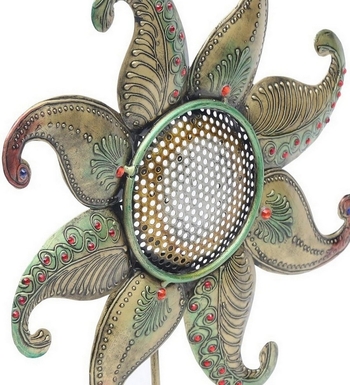 Trinity Craft Iron Antique Sun T-Light Holder | Table Decor | Wall Decor | Table showpiece | Home Showpiece 2