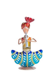 Trinity Craft Iron Multicolour Men Musician T-Light Holder | Table Decor | Wall Decor | Table showpiece  Home Showpiece