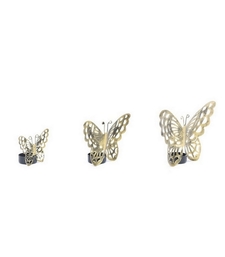 Trinity Craft Iron Butterfly T-Light Holder Set Of 3 | Table Decor | Wall Decor | Table showpiece | Home Showpiece