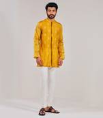 Turmeric Yellow Cotton Silk Kurta