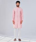 Pink Kurta Cotton Silk Kurta