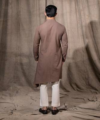 Brown Drape Kurta 2