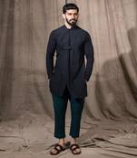 Black Asymetrical Kurta