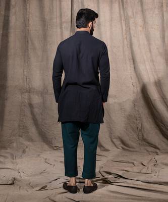 Black Asymetrical Kurta 2