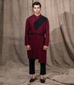 Red Asymetrical Kurta