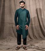 Green Asymetrical Kurta